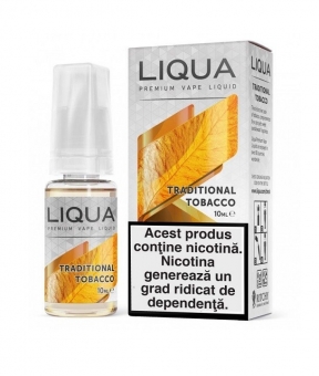 Lichid Liqua Elements Traditional Tobacco 10ml cu Nicotina 6/12/18 mg