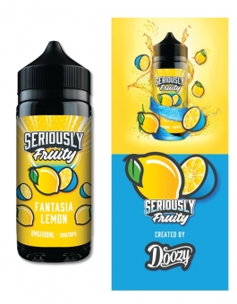 Lichid Vape Doozy Seriously Fruity Fantasia Lemon, 100ml, Fara Nicotina, 70VG / 30PG, Fabricat in UK, Shortfill 120ml, Premium