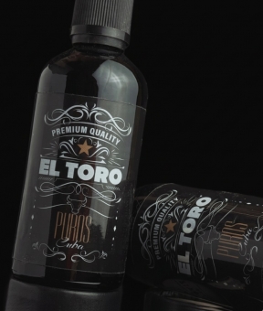 Lichid Vape El Toro Puros, Extras Natural din Tutun Organic Cubanez Premium, Macerat la Rece, 60ml, Nicotina 0-10mg