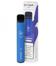 Elf Bar Blueberry Disposable, 600 Pufuri, Tigara Electronica de Unica Folosinta, 2ml Nicotina 20 mg/ml, Calitate Premium