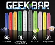 Geek Bar Banana Ice Disposable, Tigara Electronica de Unica Folosinta, 600 Pufuri, 2ml Lichid, Nicotina 20 mg/ml, Calitate Premium