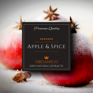 Lichid Organico Apple Spice Shortfill 60ml, 40ml Lichid Extra Aromat, Extracte si Arome Naturale Organice, Premium, HouseOfLiquid UK