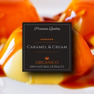 Lichid Organico Caramel Cream Shortfill 60ml, 40ml Lichid Extra Aromat, Extracte si Arome Naturale Organice, Premium, HouseOfLiquid UK