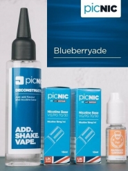 Lichid Tigara Electronica Premium Jac Vapour Blueberryade 70ml, Nicotina 5,1mg/ml, 80%VG 20%PG, Fabricat in UK, Pachet DiY