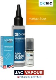 Pachet DiY 60ml Lichid Tigara Electronica Premium Jac Vapour Mango Sour, Nicotina 3mg/ml, 80%VG 20%PG, Fabricat in UK