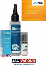 Pachet 60ml Lichid Tigara Electronica Premium Jac Vapour Real Mango, Nicotina 3mg/ml, 80%VG 20%PG, Fabricat in UK, DiY