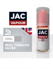 Lichid Tigara Electronica Premium Jac Vapour Real Tobacco Silver 10ml, cu Nicotina, VG/PG, Fabricat in UK