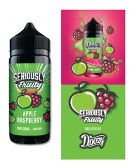 Lichid Vape Doozy Seriously Fruity Apple Raspberry, 100ml, Fara Nicotina, 70VG / 30PG, Fabricat in UK, Shortfill 120ml, Premium