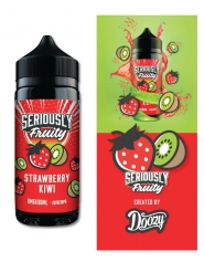 Lichid Vape Doozy Seriously Fruity Strawberry Kiwi, 100ml, Fara Nicotina, 70VG / 30PG, Fabricat in UK, Shortfill 120ml, Premium