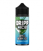 Lichid Vape Tigara Electronica Dripp Apple Berry Ice, 100ml, Fara Nicotina, 70%VG / 30%PG, Fabricat in UK, Shortfill 120ml
