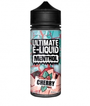 Lichid Vape Ultimate Menthol Cherry, 100ml, Fara Nicotina, 70VG / 30PG, Shortfill 120ml, Fabricat in UK, Calitate Premium