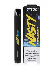 Nasty Fix Air V2 Cushman Banana, Nicotina  20mg / 10mg, Vape de Unica Folosinta, 675 Pufuri, 2 ml Capacitate, Calitate Premium