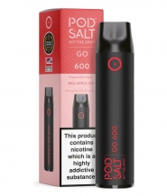 Pod Salt GO 600 Red Apple Ice 2ml, Vape de Unica Folosinta, 600 Inhalari, Nicotina 20 mg/ml, Calitate Premium UK