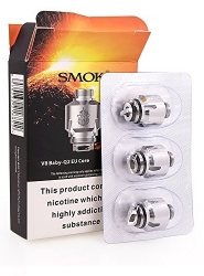 Set 3 rezistente SMOK TFV8 Baby V8-Q2 EU CORE 0.4 ohm, Compatibil TFV8 Big Baby Tank si T PRIV 2mL, EU Edition 
