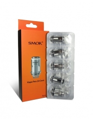 Set 5 rezistente Smok Vape Pen 22 Dual Core 0.3 ohm, Bumbac organic, 25-45 W