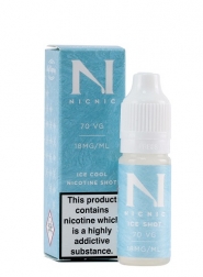 Shot de Nicotina cu Efect de Gheata Nic Nic Ice Shot,10 ml, 18mg/ml, Fabricat in Marea Britanie, High VG 70/30