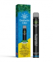 CBD Vape de Unica Folosinta Darwin Mixed Berries & Menthol Mix, 600 Pufuri, Izolat CBD 300mg, Fara THC, Calitate Premium UK